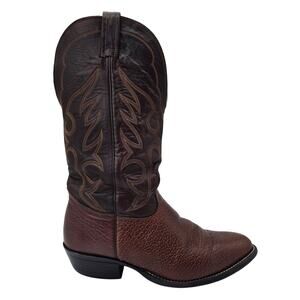 Vintage NOCONA Brown Bullhide Western Cowboy Boots Made in USA Men's 8.5 EEE